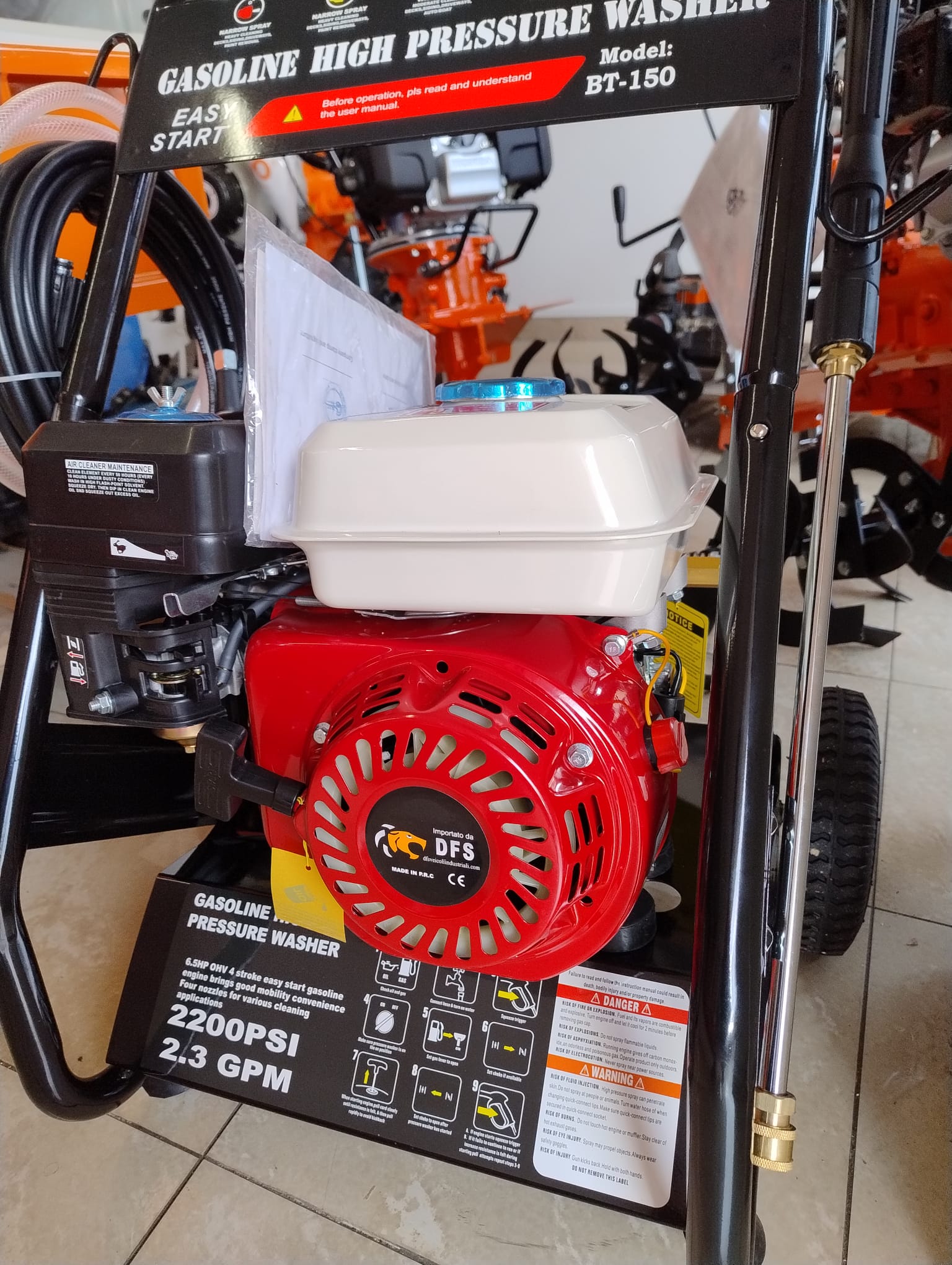 Idrolupitrice Nuova Marca DFS motore a benzina modello BT150 - immagine 2